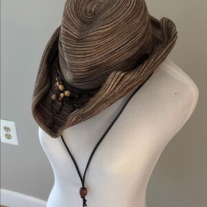 COWGIRL HAT Beaded embellished bendable cowboy hat spf PROTECTED